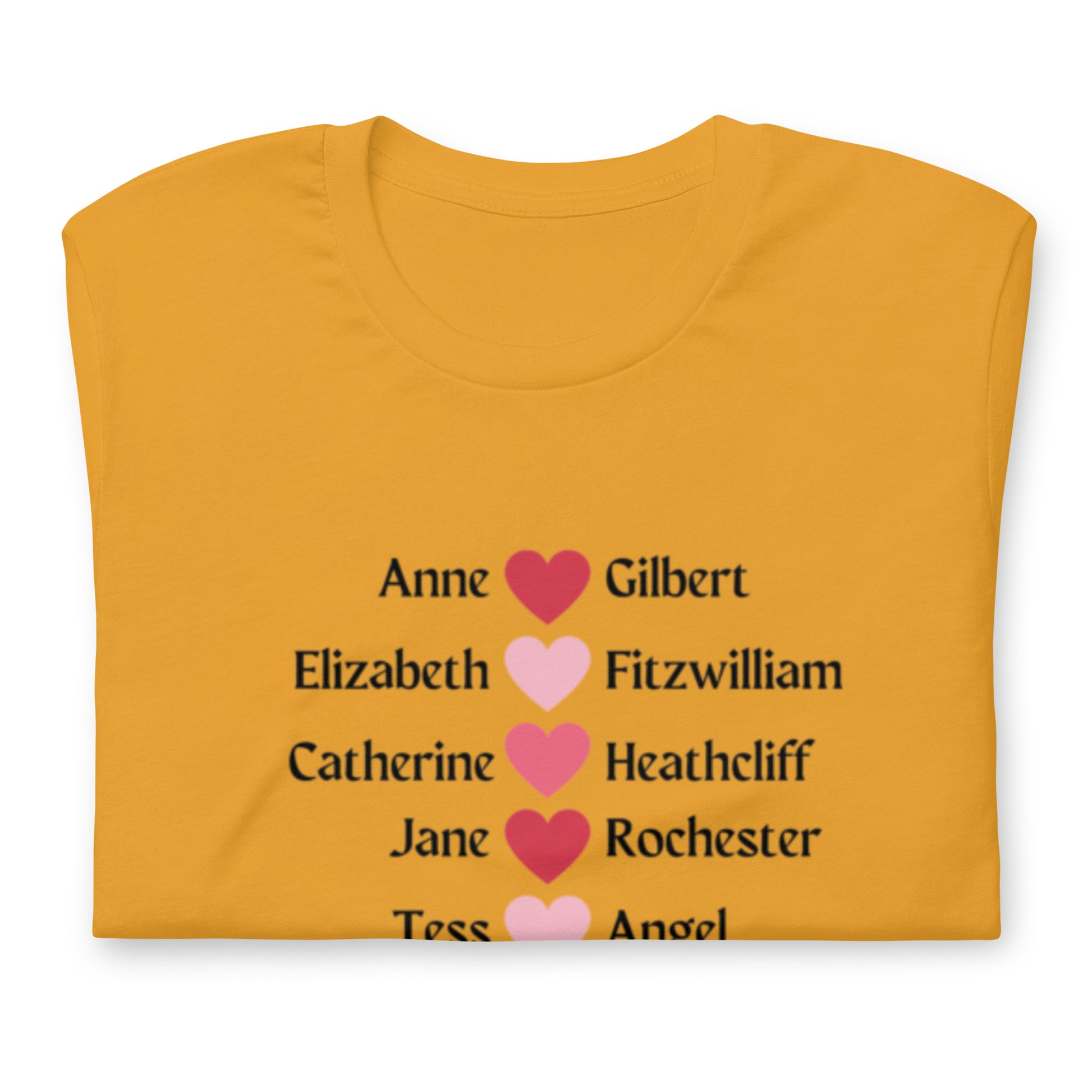 Literary Couples-Straight Unisex T-shirt - The Spinster Librarian Shop