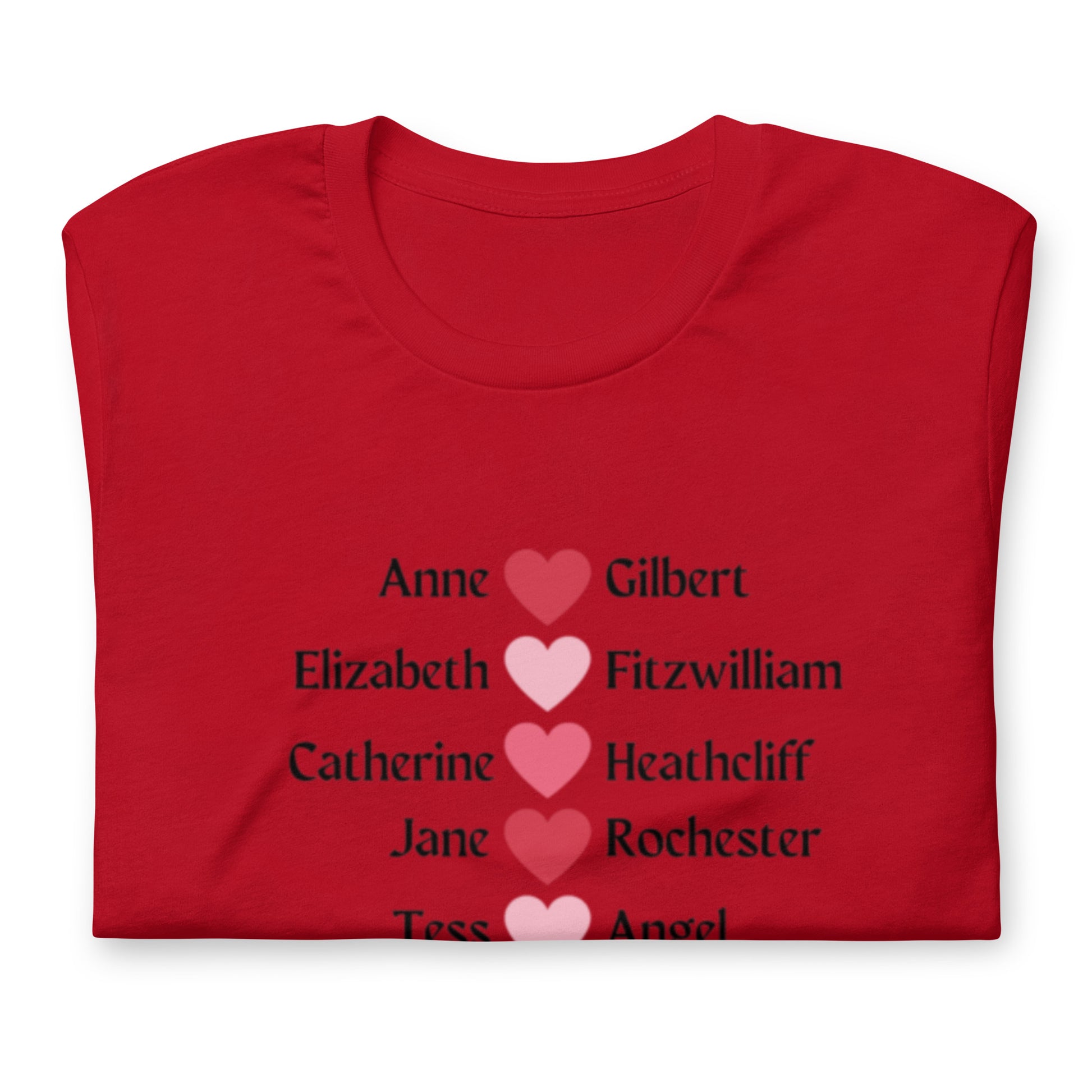 Literary Couples-Straight Unisex T-shirt - The Spinster Librarian Shop