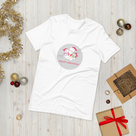 Meowy Christmas Unisex T-Shirt - The Spinster Librarian Shop