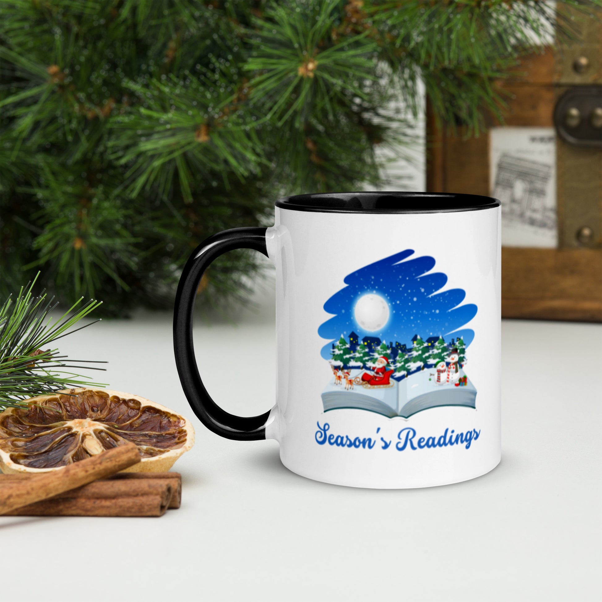 Season's Readings Mug with Color Inside-11oz. - The Spinster Librarian Shop