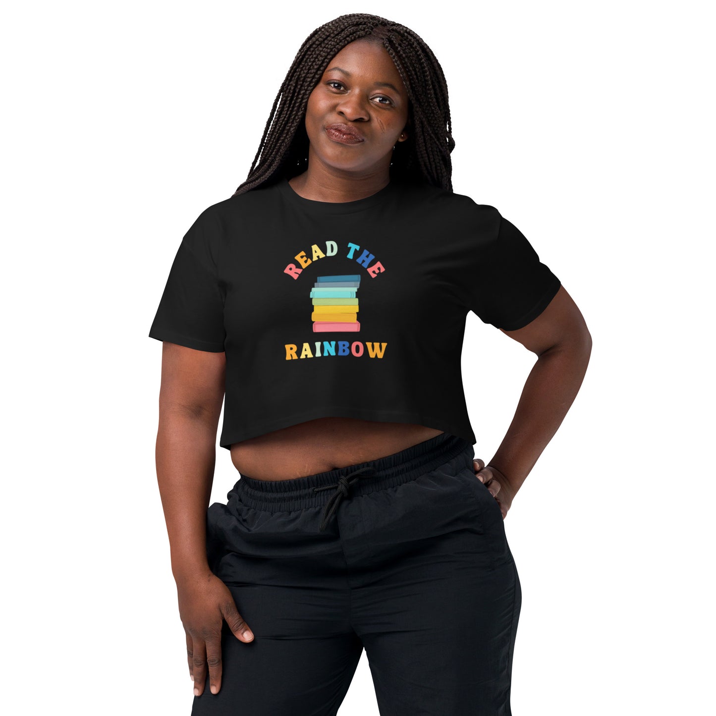 Read The Rainbow Women’s Crop Top