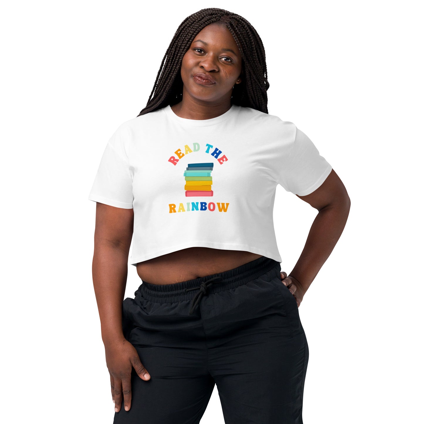 Read The Rainbow Women’s Crop Top